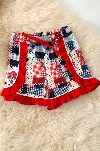 Patriotic Patch Short Set