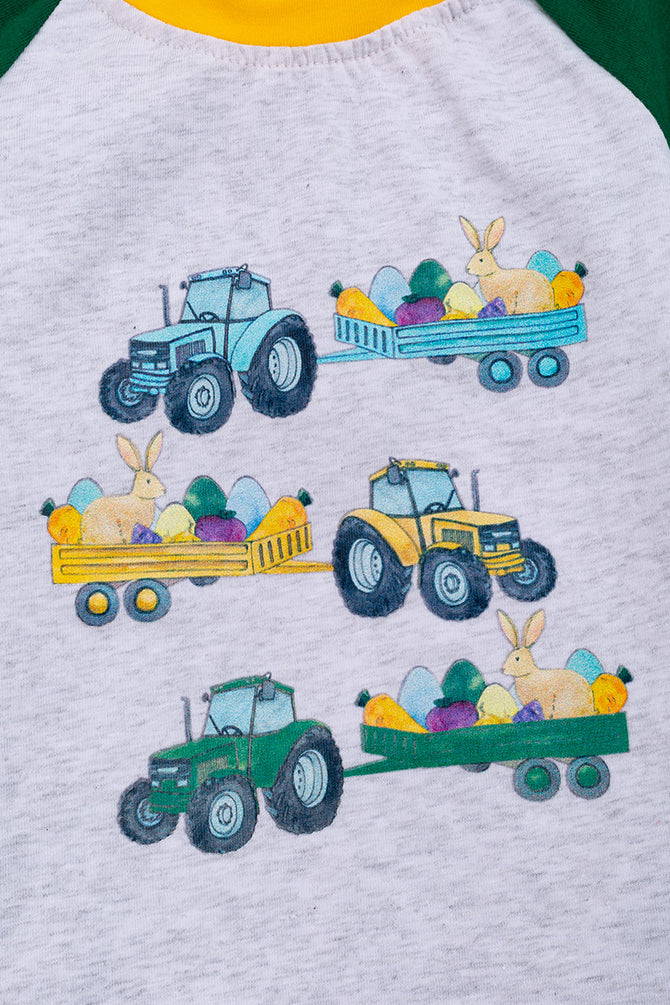 Easter Egg Tractor Romper