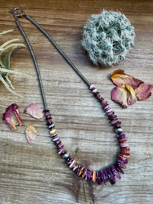 Purple Spiny and Pearl 22"