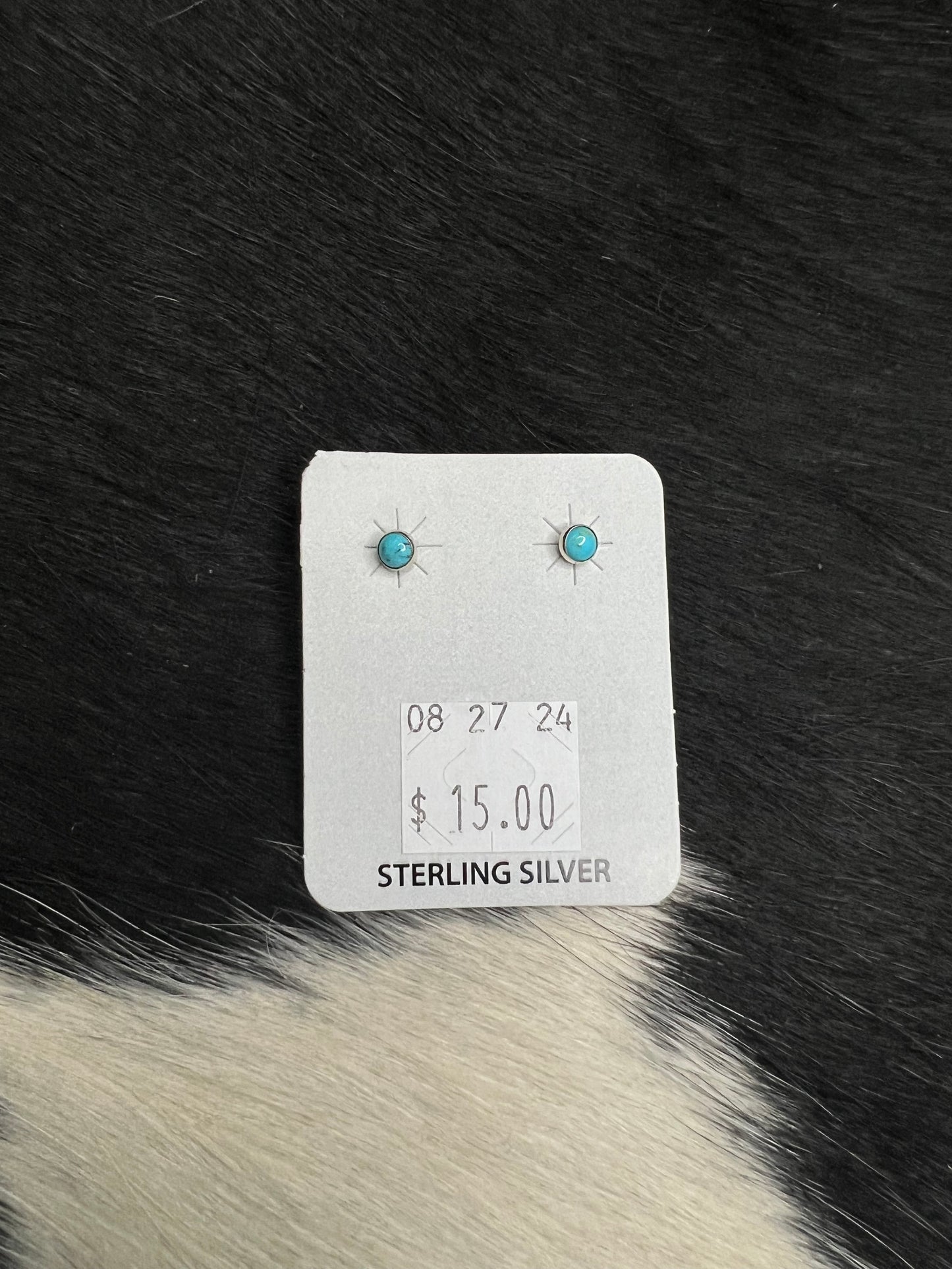 Sterling Silver Turquoise Studs