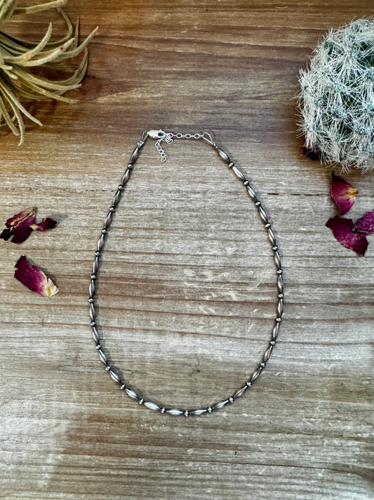 Torpedo Sterling Silver Pearls- 14"