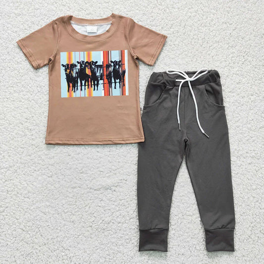 Serape Cows- Jogger Set