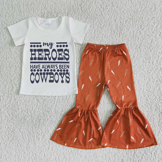 Heroes are Cowboys- Bell Bottom Set