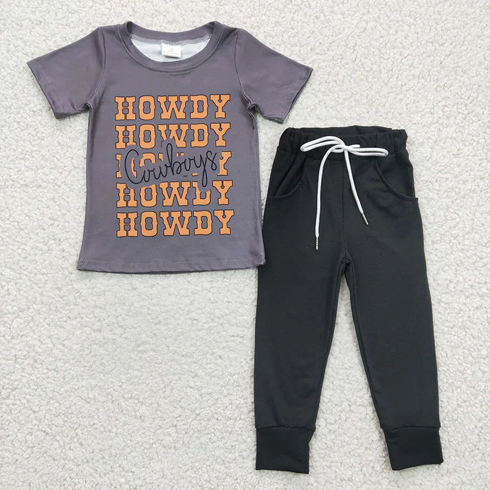 Howdy Cowboys- Jogger Set